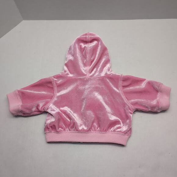 Build A Bear Pink Velour Velvet Outfit Hoodie Jacket Skirt Bedazzled Perfect - Picture 6 of 8